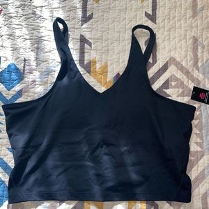 NWT Longline Padded Crop Tank